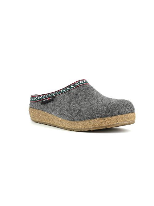 Grizzly Franzl pantofola in lana cotta grigio HAFLINGER | FRIZZLY FRANZL U04